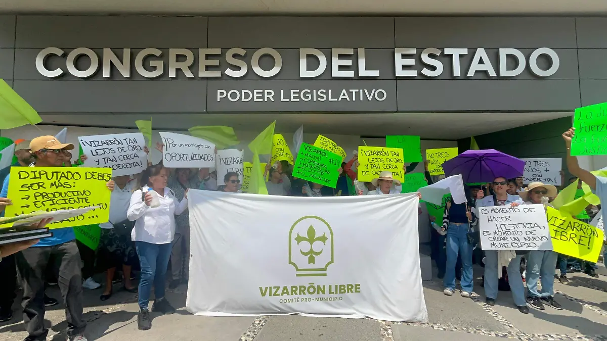 manifestación Vizarrón